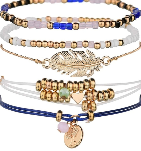 Five Different Bundles of Bracelets - Picture 4 of 8